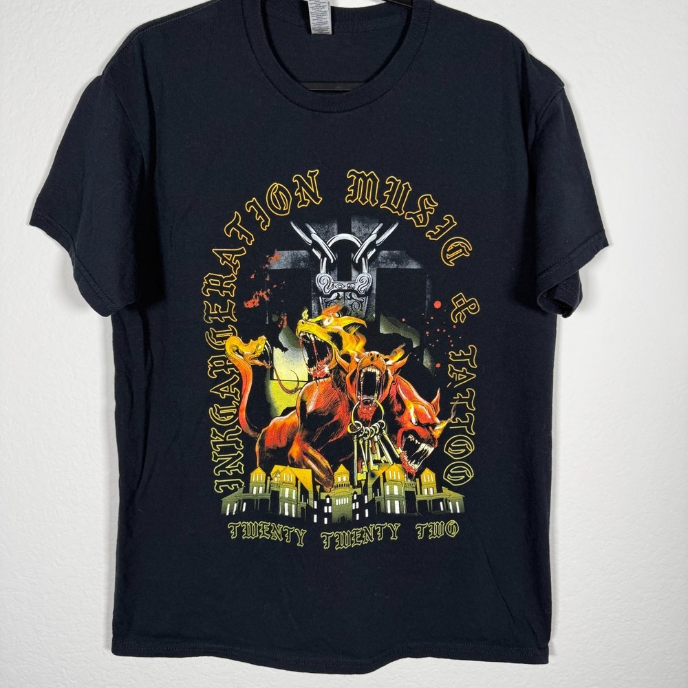 Inkcarceration 2022 Tour Shirt Men L Korn Disturbed Band Graphic Concert Tee